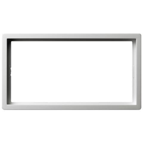 Gira 1002112 Rahmen 2f O. ms Reinwei Flchenschalter O. mittelsteg (1002112)  - Foto 1