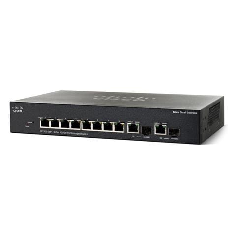 Cisco SF302-08P, Gestito, L3, IEEE 802.1D, IEEE 802.1Q, IEEE 802.3, IEEE 802.3ab, IEEE 802.3af, IEEE 802.3u, IEEE 802.3x, IEEE 802, 10/100 Mbps, HTTP / HTTPS / TFTP, 1U - Foto 1