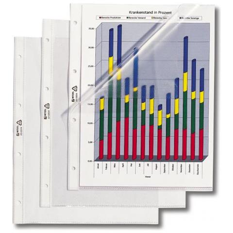 Busta pref. a L A4 goffrata trasparente (100)  - Foto 1