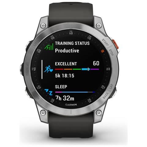 Smartwatch Epix Display 1.3" AMOLED 47 mm Digitale Touch screen Wi-Fi GPS Colore Argento - Foto 2