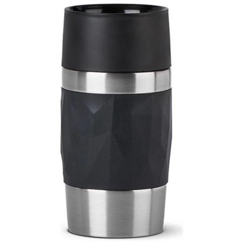 Travel Mug 0,3 Ml Nero Acciaio Inossidabile - Foto 1
