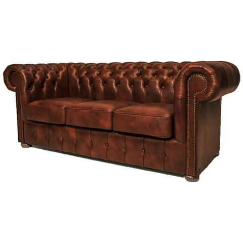 Divano Class Pelle | 3 Posti | Cloudy Caramello | 12 Anni Di Garanzia - Foto 2