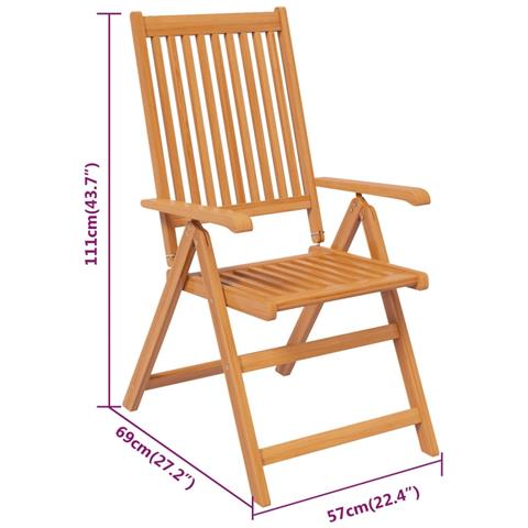 Set Mobili Da Pranzo Da Giardino 7 Pz Legno Massello Di Acacia - Foto 9