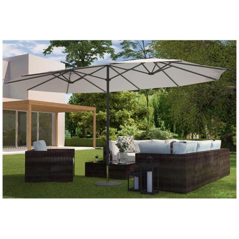 Venice Ombrellone Doppio 2,7 X 4,6 M Ecru - Foto 10