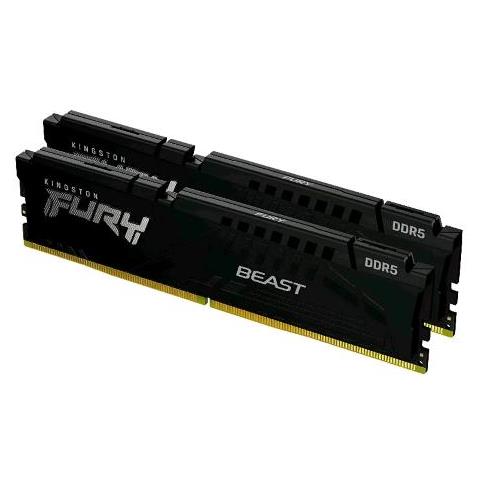 Memoria DIMM FURY Beast Black 16 GB (2x8 GB) DDR5 5200 MHz CL36 Colore Nero - Foto 1
