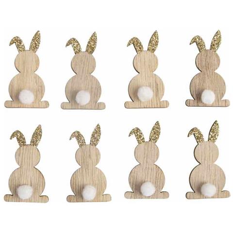 Miniature In Legno Di Cashmere Bunny 4,5 Cm Da Dia - Foto 1