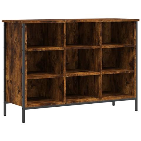 Scarpiera Rovere Fumo 100x35x70 Cm In Legno Multistrato - Foto 1