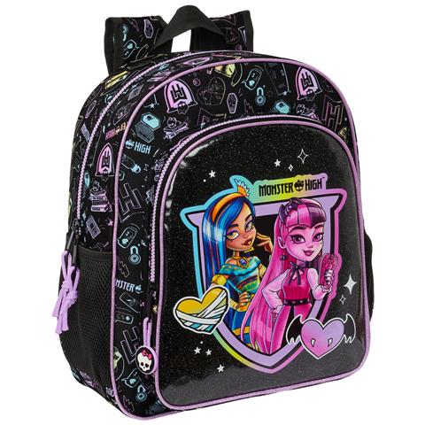 Zaino Per Bambini Monster High Nero 32 X 38 X 12 Cm - Foto 1