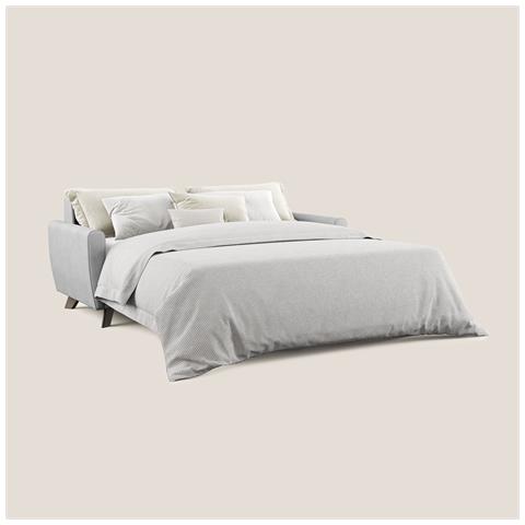 Callisto Divano Letto Matrimoniale In Tessuto Morbido Impermeabile T02 208L x 96P x 97,5H cm Grigio Chiaro - Foto 2