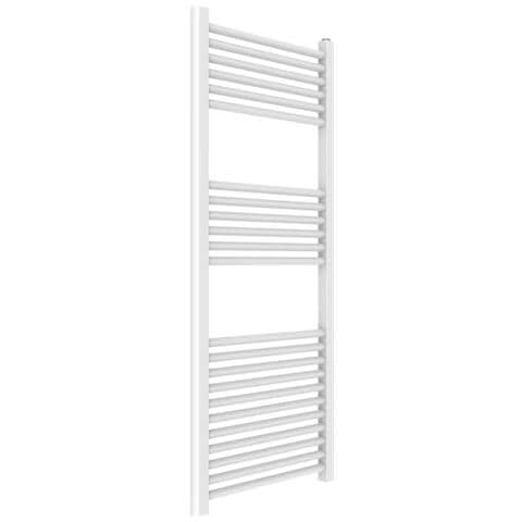 Termoarredo Bagno Scaldasalviette Acciaio Radiatore Calorifero Termosifone Bianco *** Finitura- : Bianco Opaco, Misure : H1500xl500xi450 Mm - Foto 1
