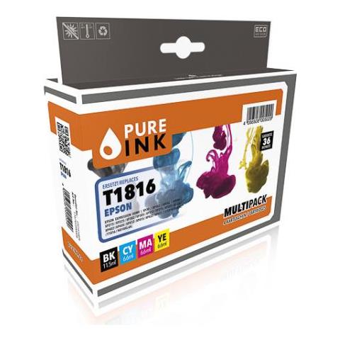 170745990008 Cartuccia D'inchiostro Compatibile Nero, Ciano, Magenta, Giallo 4 Pezzo (i) - Foto 1