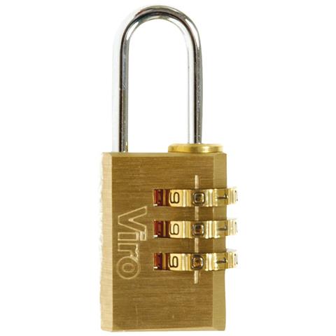 Lucchetto A Combinazione - Ottone 30x41 Mm. - Foto 1