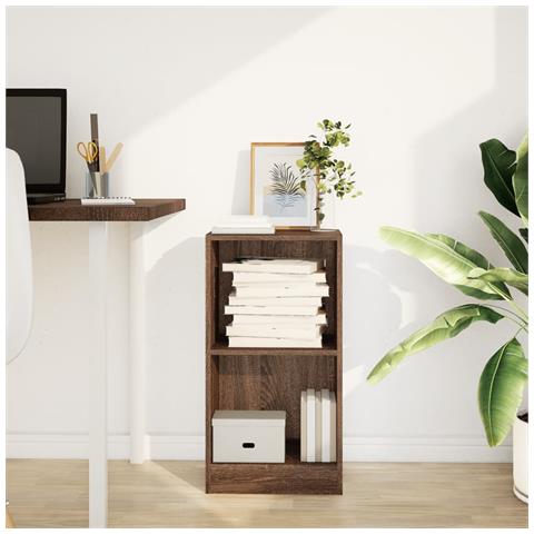 Libreria Rovere Marrone 40x24x76 Cm In Legno Multistrato - Foto 3