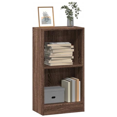 Libreria Rovere Marrone 40x24x76 Cm In Legno Multistrato - Foto 1