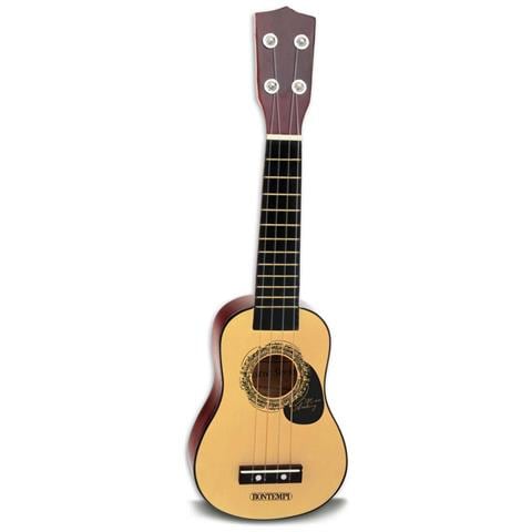 Ukulele Accordabile Chitarra Giocattolo Bambini in Legno Bontempi con Plettro - Foto 1