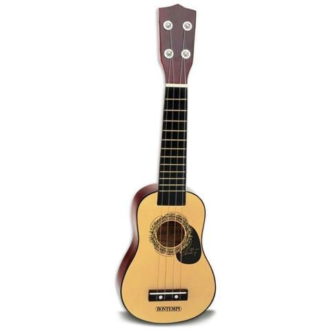 Ukulele Accordabile Chitarra Giocattolo Bambini in Legno Bontempi con Plettro - Foto 2
