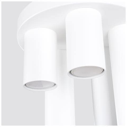 Lampada A Soffitto Lagos 5p Bianco Sl. 1465 - Moderno Lampada Da Soffitto Bianco 33x25x25 Cm - Foto 8