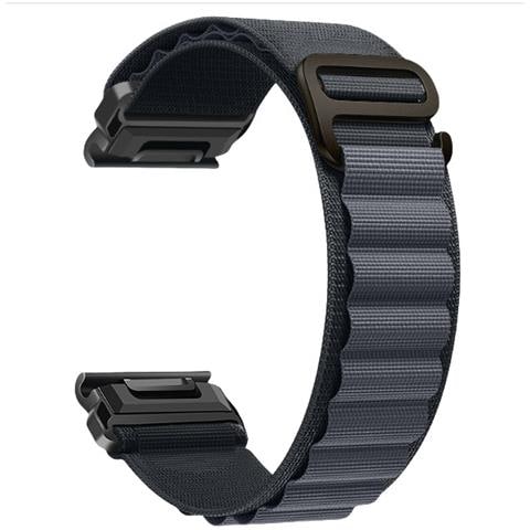 Cinturino Per Orologio In Nylon Per Garmin Fenix 8/8s/6/6x/7/7x/pro/tactix Darkgrey 20 Mm - Foto 1