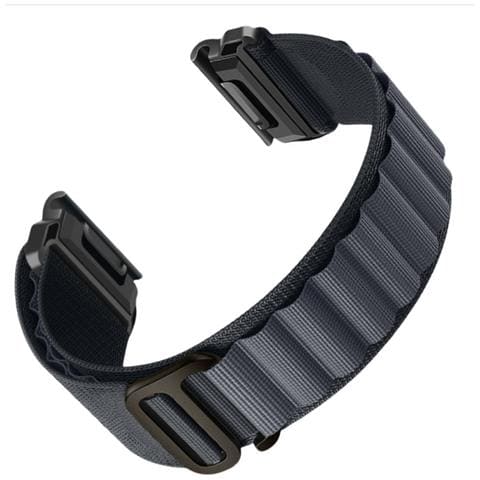 Cinturino Per Orologio In Nylon Per Garmin Fenix 8/8s/6/6x/7/7x/pro/tactix Darkgrey 20 Mm - Foto 2