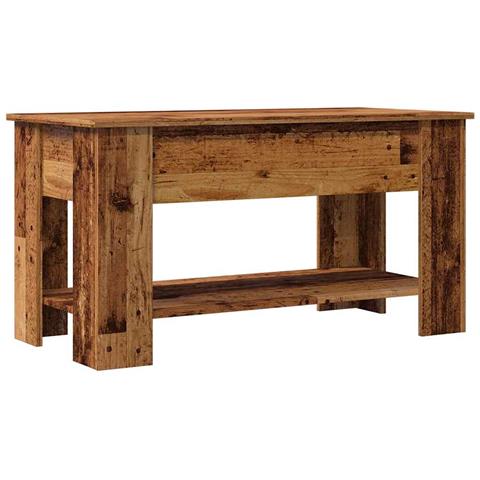 Tavolino Da Salotto Legno Vecchio 101x49x52 Cm In Truciolato - Foto 2