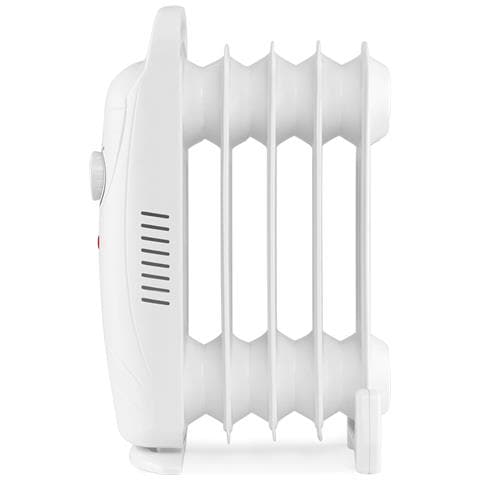 Radiatore a Olio RO 720 con 5 Elementi Termostato Regolabile Protezione dal Surriscaldamento Potenza 700 W Colore Bianco - Foto 2