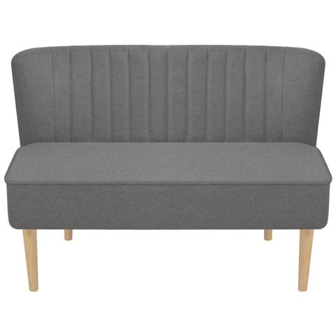 Lusso Casadino -  Divano In Tessuto 117x55,5x77 Cm Grigio Chiaro - Foto 1