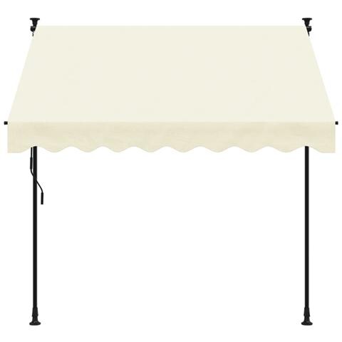 Tenda Da Sole Retrattile Crema 200x150 Cm In Tessuto E Acciaio - Foto 2