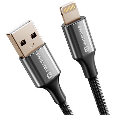 Cavo Usb A Lightning Design Intrecciato Anti Groviglio, Nero - Foto 5