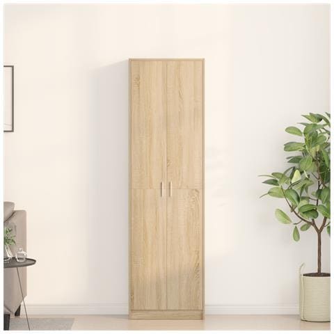 Armadio Rovere Sonoma 55x25x189 cm Legno Ingegnerizzato - Foto 2