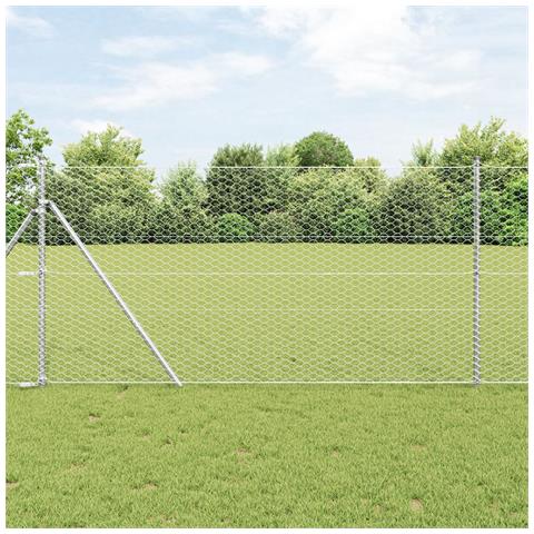 Recinzione Esagonale 1x50 m Acciaio Zincato - Foto 2