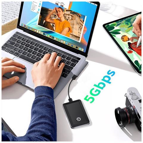 Adattatore Hub Usb Con Porte Multiple: Usb A Doppio Usb 2.0 + Usb 3.0 Per Dispositivi Type-c Grey - Foto 6