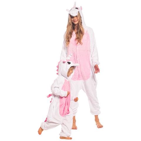 Pigiama Da Donna Tuta Kigurumi Onesie Unicorno Rosa Chiaro 175-185 Cm Xl - Foto 2