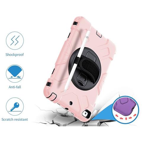 Custodia Per Ipad Mini 5/4 7.9"" Armatura Con Supporto Rotante Rosa - Foto 3