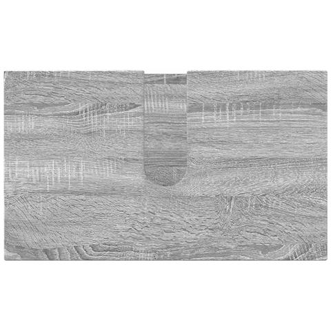Set di mobili per il bagno 4 pcs Grigio sonoma 61 x 35 x 64 cm - Foto 9