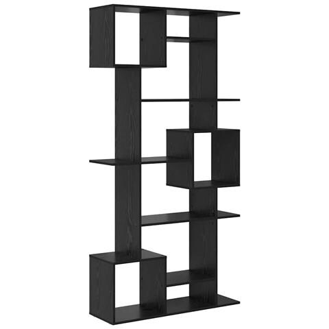 Armadio per Libri Rovere nero 92 x 29 x 188 cm - Foto 1