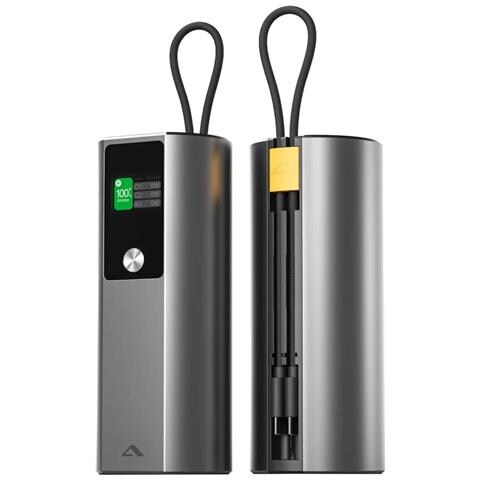 Powerbank Ark Pro 27600mah Usb 160w Con Schermo E Cavo, Grigio - Foto 2