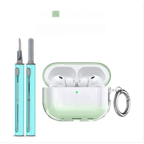 Custodia Protettiva In Tpu Compatibile Con Apple Airpods Pro 3 - Antigraffio, Antipolvere E Lavabile Green - Foto 1