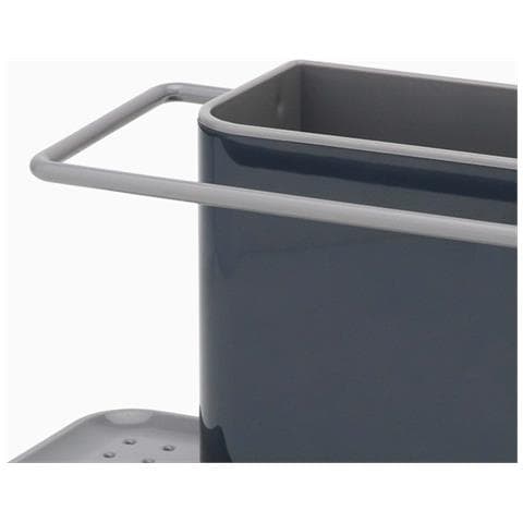 Porta Spugna Grande Caddy Organizzatore Per Lavello Spazio Per Detersivo E Spugne Drenaggio Efficiente Colore Grigio Scuro Lavabile In Lavastoviglie - Foto 4