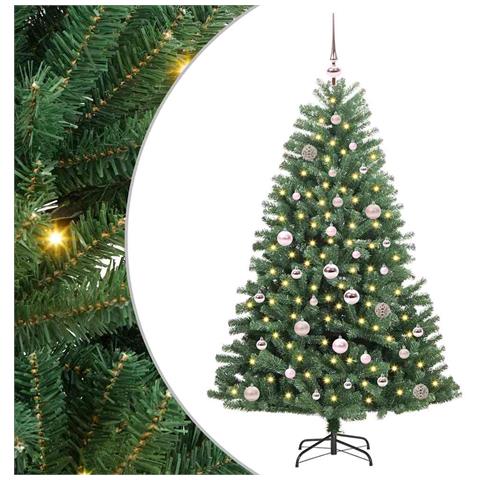 Albero di Natale Artificiale con Rami Pieghevoli Verde 150 cm - Foto 1