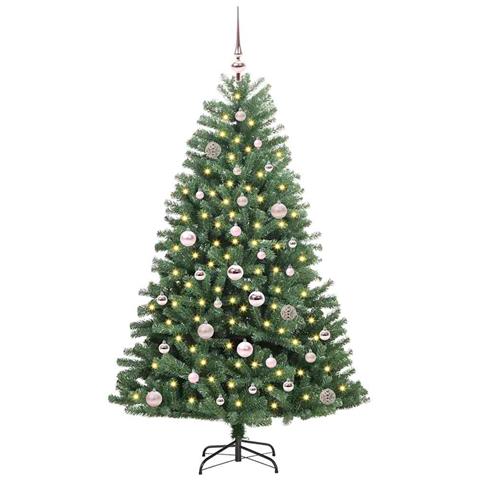 Albero di Natale Artificiale con Rami Pieghevoli Verde 150 cm - Foto 2