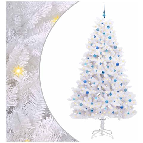 Albero di Natale Artificiale con Rami Pieghevoli Bianco 240 cm - Foto 1