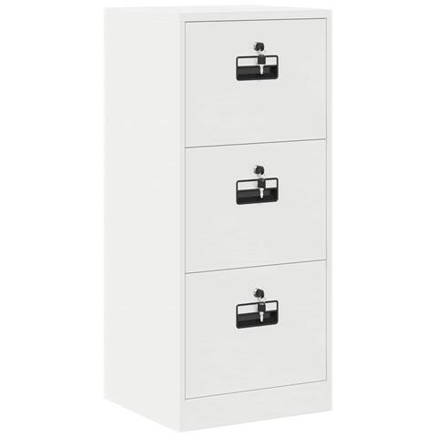 Armadio per File con cassetto Bianco 44 x 50 x 106.5 cm - Foto 1