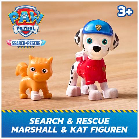 PAW Patrol : Search & Rescue, Camion di Salvataggio di Marshall con 2 Personaggi, Camion Giocattolo a Retrocarica, Giocattoli per Bambini e Bambine, 3+ Anni - Foto 2