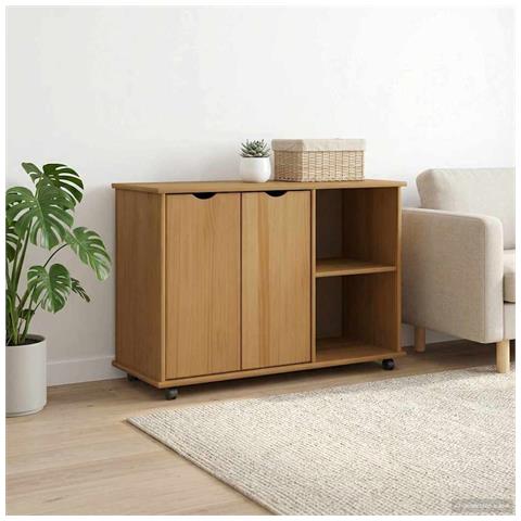 Mobile con Ruote con ruota Marrone miele 100 x 39 x 65,5 cm - Foto 2