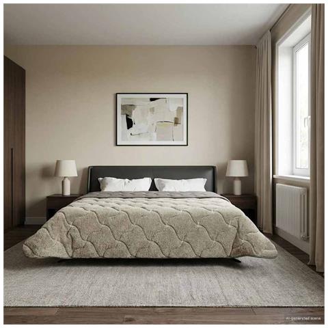 Duvet Estivo Trapuntato Grigio chiaro 220 x 240 cm - Foto 2