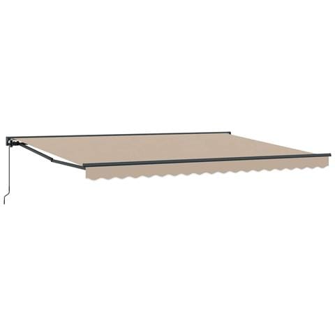 Tenda retrattile manuale Beige 4,5 × 3,5 m - Foto 1