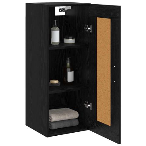 Armadietto a muro Rovere Nero 34,5 x 34 x 90 cm - Foto 2