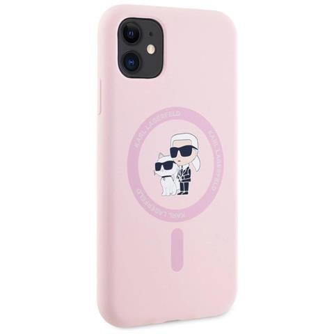 Karl Lagerfeld Custodia In Silicone Magsafe Per Iphone 11 - Rosa - Foto 2