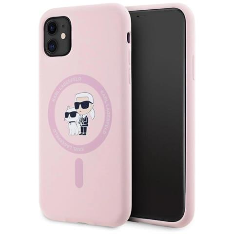 Karl Lagerfeld Custodia In Silicone Magsafe Per Iphone 11 - Rosa - Foto 5