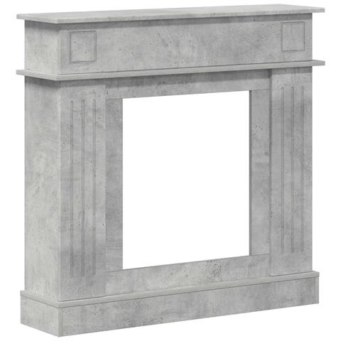 Cornice per camino Grigio Cemento 102 x 26 x 100 cm - Foto 1